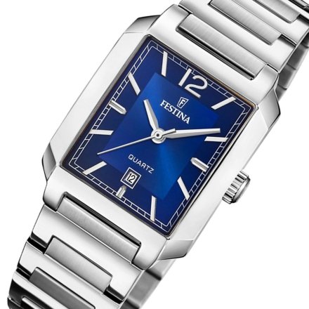 Festina Classic Bracelet 20679/3 Zegarek Damski z prostokątną kopertą i funkcją datownika