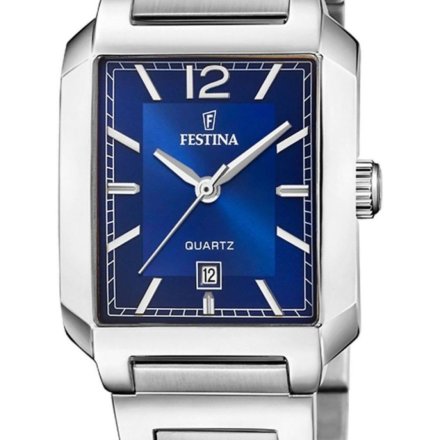 Festina Classic Bracelet 20679/3 Zegarek Damski z prostokątną kopertą i funkcją datownika