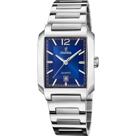 Festina Classic Bracelet 20679/3 Zegarek Damski z prostokątną kopertą i funkcją datownika
