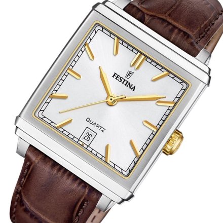 Festina Classic Bracelet 20681/4 Zegarek Męski z kwadratową kopertą na pasku