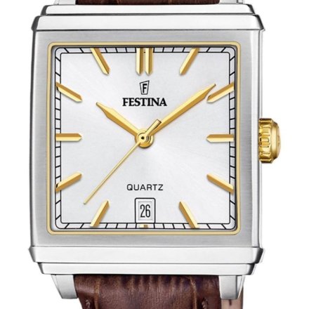 Festina Classic Bracelet 20681/4 Zegarek Męski z kwadratową kopertą na pasku