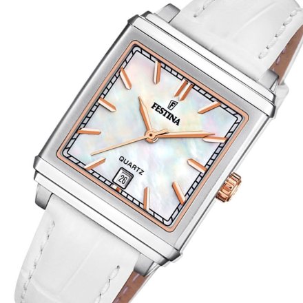 Festina Classic Bracelet 20682/1 Zegarek Damski z kwadratową kopertą na pasku
