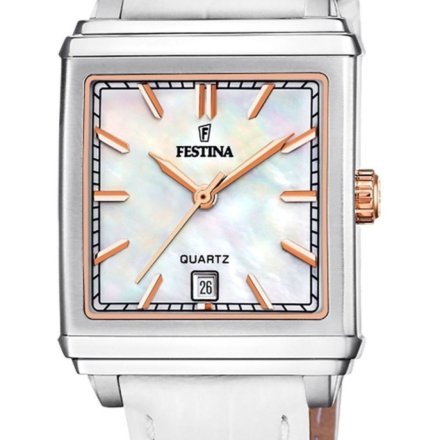 Festina Classic Bracelet 20682/1 Zegarek Damski z kwadratową kopertą na pasku