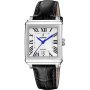 Festina Classic Bracelet 20682/3 Zegarek Damski srebrny  z kwadratową kopertą na czarnym pasku