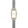 Skagen HAGEN MICRO zegarek damski srebrno-złoty prostokąt SKW3147