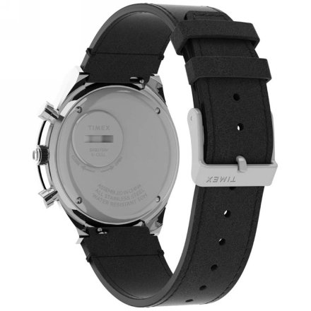 Męski zegarek Q Timex Chronograph z czarnym paskiem TW2V42700