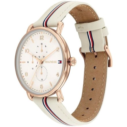 Tommy Hilfiger Lily zegarek damski z różowo-złotym pierścieniem 1782659