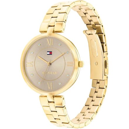 Tommy Hilfiger Ella zegarek damski złoty z beżową tarczą 1782685