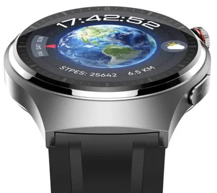 Rubicon RNCF32 srebrny smartwatch z pomiarem EKG i cukru SMARUB300