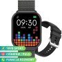 Rubicon RNCF34 czarny smartwatch z funkcją rozmowy prostokąt SMARUB304