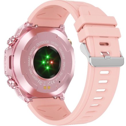 Rubicon RNCF37 sportowy smartwatch GPS różowy SMARUB332