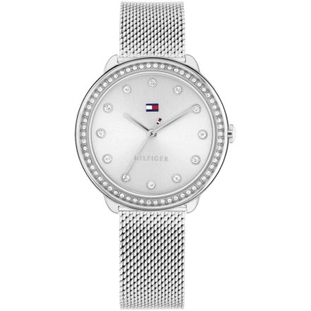 Tommy Hilfiger Demi zegarek damski srebrny z cyrkoniami 1782698