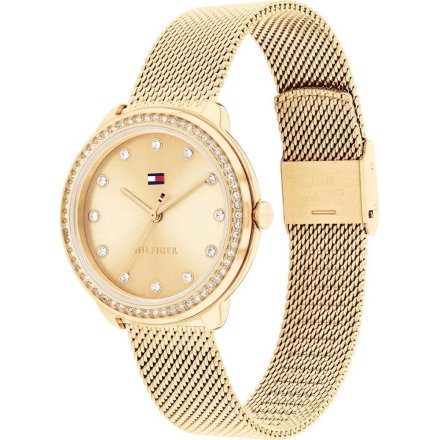 Tommy Hilfiger Demi zegarek damski złoty z cyrkoniami 1782699