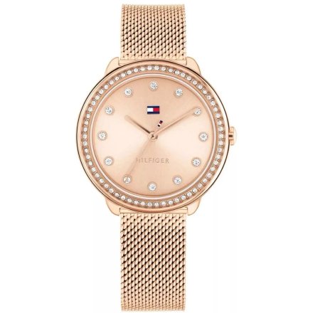 Tommy Hilfiger Demi zegarek damski różowo złoty z cyrkoniami 1782700