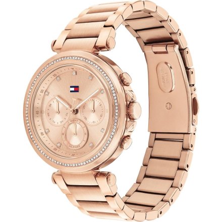 Tommy Hilfiger Emily zegarek damski różowo złoty z cyrkoniami 1782705