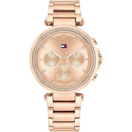 Tommy Hilfiger Emily zegarek damski różowo złoty z cyrkoniami 1782705