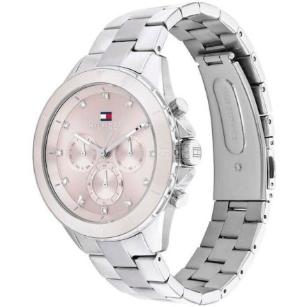 Tommy Hilfiger Mellie zegarek damski srebrny z różową tarczą 1782706