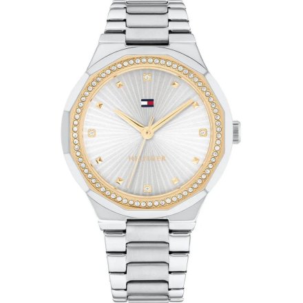 Tommy Hilfiger Piper zegarek damski srebrny z cyrkoniami 1782723
