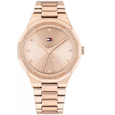 Tommy Hilfiger Piper zegarek damski różowo złoty z cyrkoniami 1782726