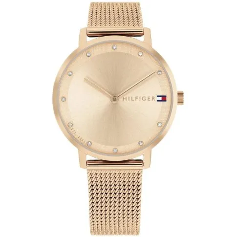 Tommy Hilfiger Pippa zegarek damski różowo złoty z cyrkoniami 1782729 ...
