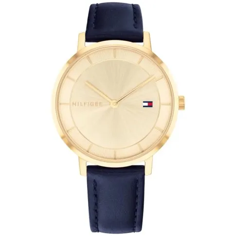 Tommy Hilfiger Pippa zegarek damski złoty na granatowym pasku 1782733 ...