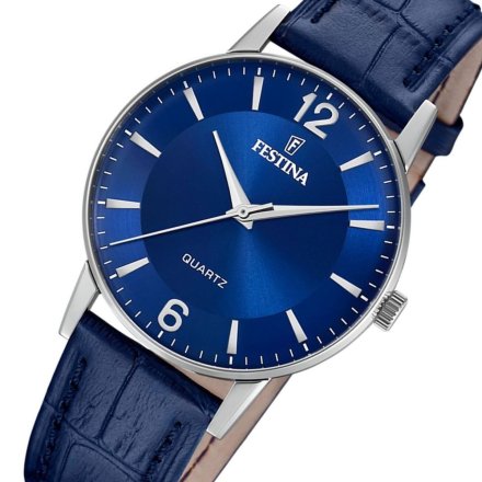 Festina Classic 20690/3 Zegarek Męski z czytelną tarczą na granatowym pasku