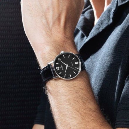 Festina Classic 20690/4 Zegarek Męski z czytelną tarczą na czarnym pasku