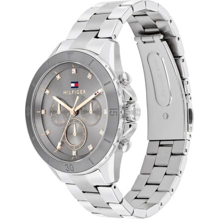 Tommy Hilfiger Mellie zegarek damski srebrny z cyrkoniami 1782742