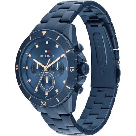 Tommy Hilfiger Mellie zegarek damski granatowy z cyrkoniami 1782743