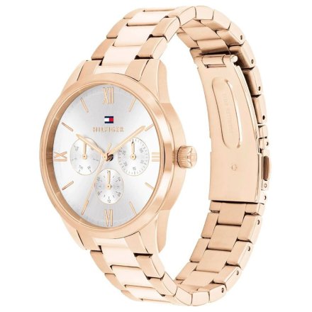 Tommy Hilfiger Camille zegarek damski różowozłoty z białą tarczą 1782747