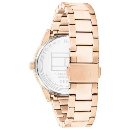 Tommy Hilfiger Camille zegarek damski różowozłoty z białą tarczą 1782747