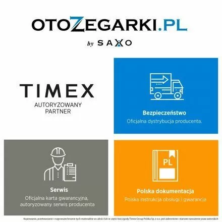 Timex Trend Legacy TW2V67900 Zegarek męski srebrny na bransolecie 