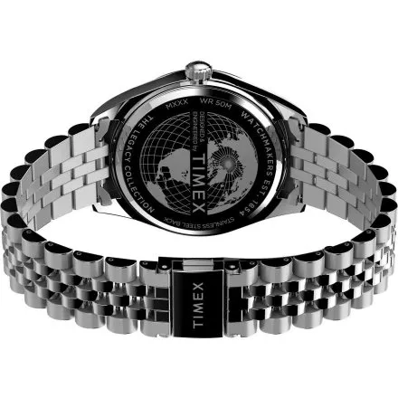 Timex Trend Legacy TW2V67900 Zegarek męski srebrny na bransolecie 
