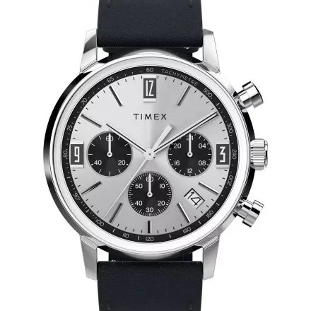 Timex Marlin TW2W10300 zegarek męski retro z chronografem 