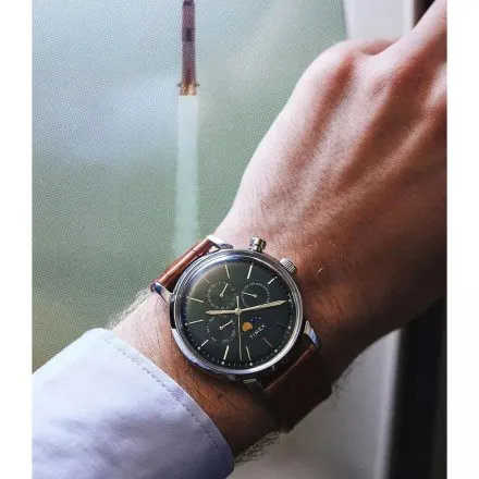 Timex Marlin TW2W51000 zegarek męski retro z fazami księżyca