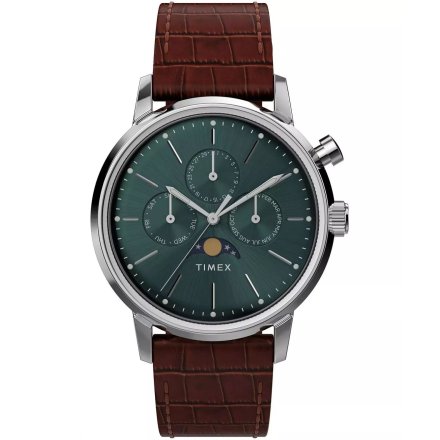 Timex Marlin TW2W51000 zegarek męski retro z fazami księżyca