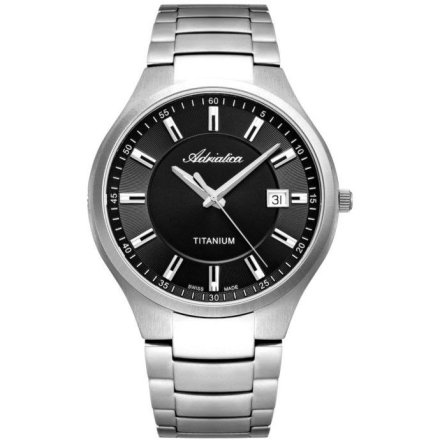Adriatica zegarek męski  z datownikiem Titanium A8329.4116Q