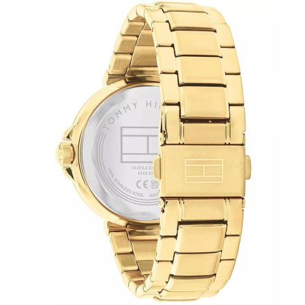 Tommy Hilfiger Lori zegarek damski złoty z zieloną tarczą 1782755