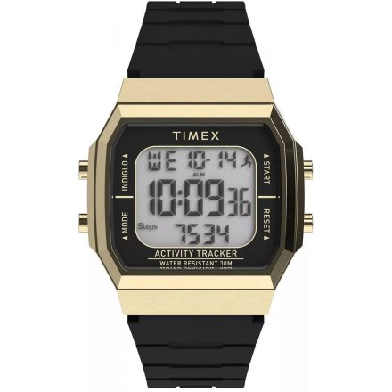 Timex Activity TW5M60900 Zegarek męski na czarnym pasku z wyświetlaczem