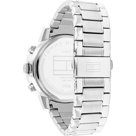 Tommy Hilfiger Troy zegarek męski srebrny z szarą tarczą 1792106