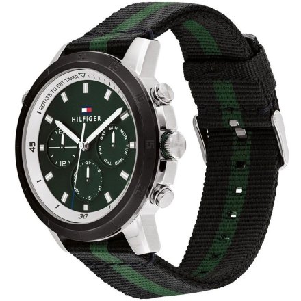 Tommy Hilfiger Troy zegarek męski na pasku tekstylnym 1792107