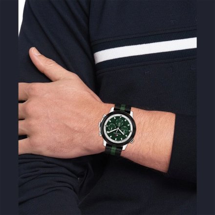 Tommy Hilfiger Troy zegarek męski na pasku tekstylnym 1792107