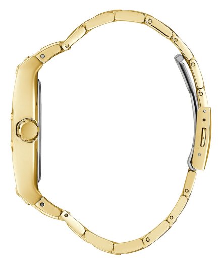 Guess Phoenix zegarek męski złoty z zieloną tarczą na bransolecie GW0456G3
