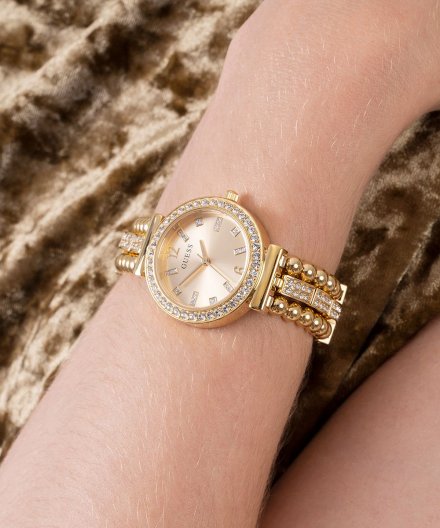 Guess Gala zegarek damski złoty złota tarcza GW0401L2