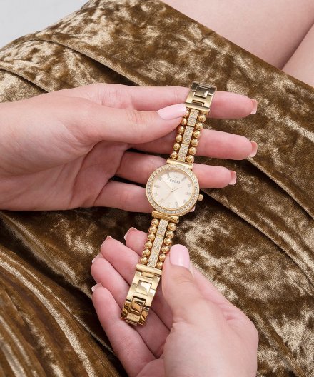 Guess Gala zegarek damski złoty złota tarcza GW0401L2