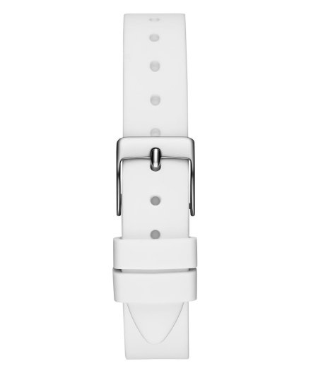 Guess Charlotte zegarek damski biały z kryształkami GW0820L3