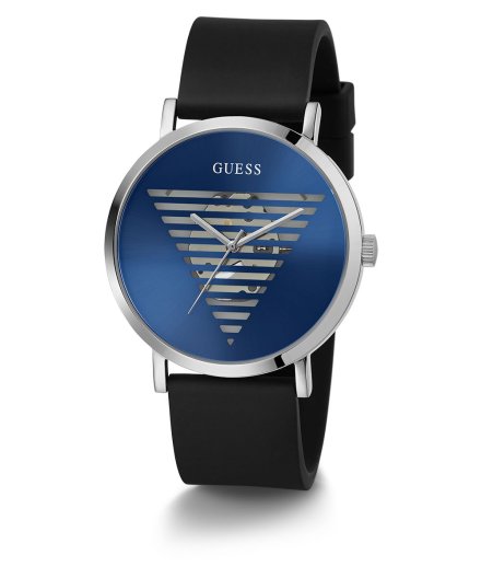 Guess Idol zegarek męski na pasku srebrny GW0503G2