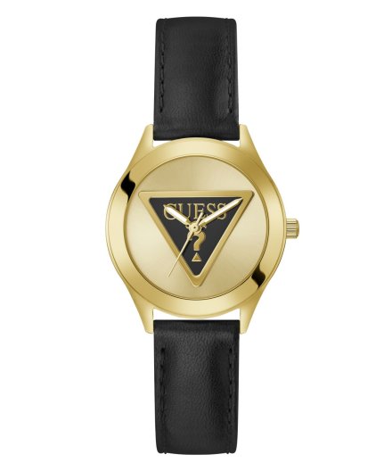 Guess Tri Plaque zegarek damski złoty na pasku GW0744L2