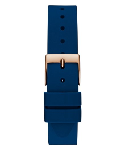 Guess Glitz Plaque zegarek damski różowozłoty na pasku GW0745L4