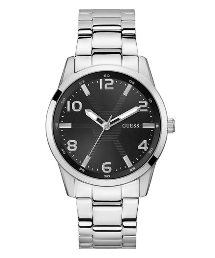 Guess Monte zegarek męski klasyczny srebrny na bransolecie GW0804G2